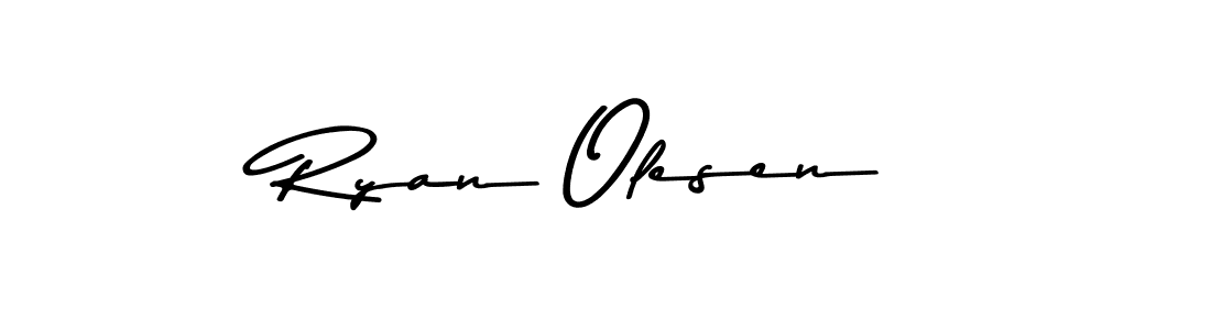 Ryan Olesen stylish signature style. Best Handwritten Sign (Asem Kandis PERSONAL USE) for my name. Handwritten Signature Collection Ideas for my name Ryan Olesen. Ryan Olesen signature style 9 images and pictures png