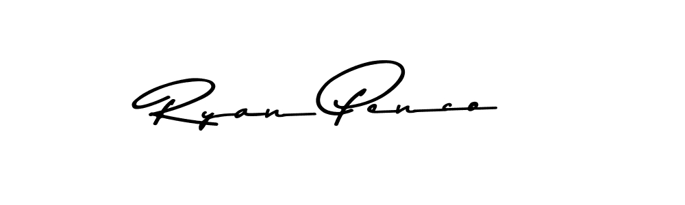 Use a signature maker to create a handwritten signature online. With this signature software, you can design (Asem Kandis PERSONAL USE) your own signature for name Ryan Penco. Ryan Penco signature style 9 images and pictures png