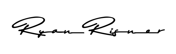 Explore multiple handwriting variations for Ryan Risner including this stunning Asem Kandis PERSONAL USE design. Free to use across all platforms. Ryan Risner signature style 9 images and pictures png