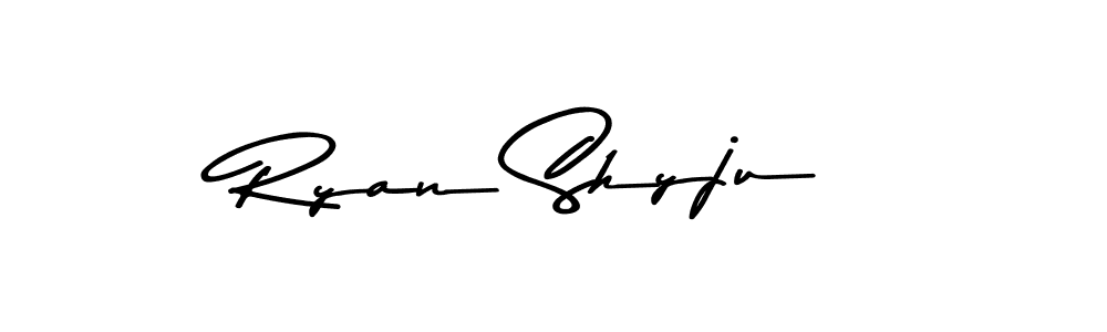 Ryan Shyju stylish signature style. Best Handwritten Sign (Asem Kandis PERSONAL USE) for my name. Handwritten Signature Collection Ideas for my name Ryan Shyju. Ryan Shyju signature style 9 images and pictures png