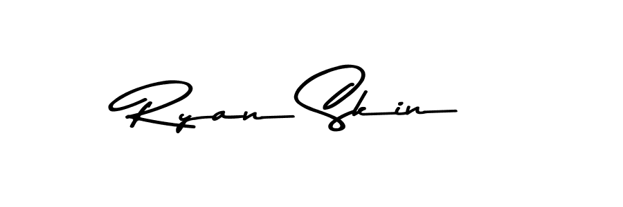 Design your own signature with our free online signature maker. With this signature software, you can create a handwritten (Asem Kandis PERSONAL USE) signature for name Ryan Skin. Ryan Skin signature style 9 images and pictures png