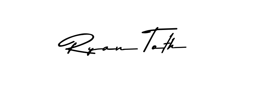 Ryan Toth stylish signature style. Best Handwritten Sign (Asem Kandis PERSONAL USE) for my name. Handwritten Signature Collection Ideas for my name Ryan Toth. Ryan Toth signature style 9 images and pictures png