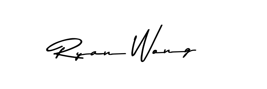 Design your own signature with our free online signature maker. With this signature software, you can create a handwritten (Asem Kandis PERSONAL USE) signature for name Ryan Wong. Ryan Wong signature style 9 images and pictures png