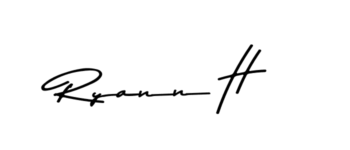 Also You can easily find your signature by using the search form. We will create Ryann H name handwritten signature images for you free of cost using Asem Kandis PERSONAL USE sign style. Ryann H signature style 9 images and pictures png