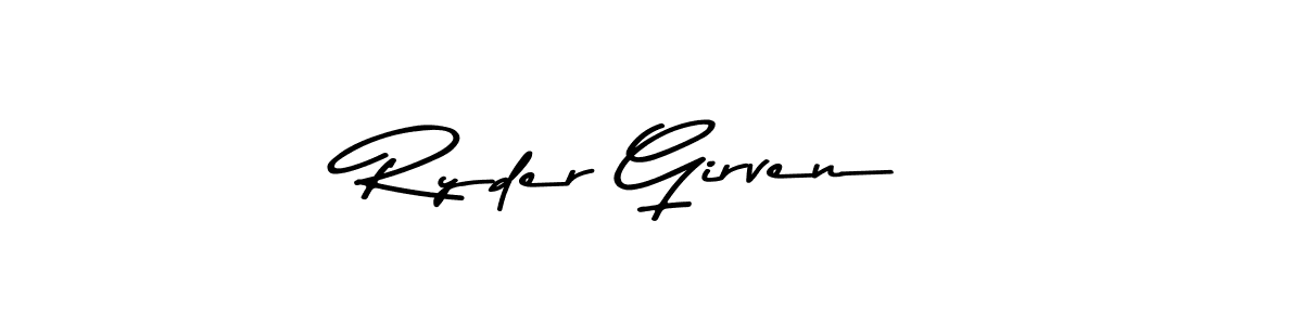 Make a beautiful signature design for name Ryder Girven. With this signature (Asem Kandis PERSONAL USE) style, you can create a handwritten signature for free. Ryder Girven signature style 9 images and pictures png