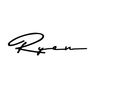 This is the best signature style for the Ryen name. Also you like these signature font (Asem Kandis PERSONAL USE). Mix name signature. Ryen signature style 9 images and pictures png