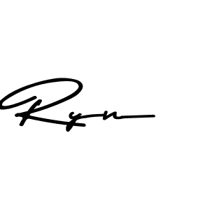 Make a beautiful signature design for name Ryn. With this signature (Asem Kandis PERSONAL USE) style, you can create a handwritten signature for free. Ryn signature style 9 images and pictures png