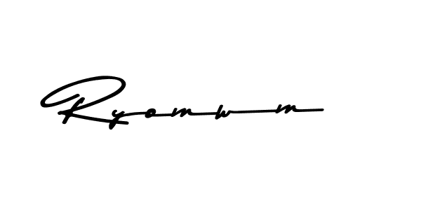 Design your own signature with our free online signature maker. With this signature software, you can create a handwritten (Asem Kandis PERSONAL USE) signature for name Ryomwm. Ryomwm signature style 9 images and pictures png
