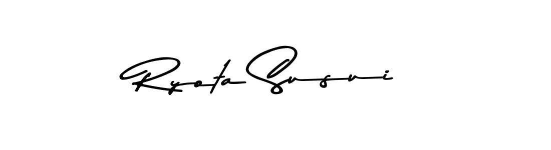 Design your own signature with our free online signature maker. With this signature software, you can create a handwritten (Asem Kandis PERSONAL USE) signature for name Ryota Susui. Ryota Susui signature style 9 images and pictures png