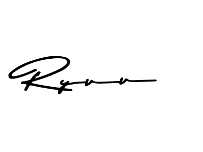 Similarly Asem Kandis PERSONAL USE is the best handwritten signature design. Signature creator online .You can use it as an online autograph creator for name Ryuu. Ryuu signature style 9 images and pictures png