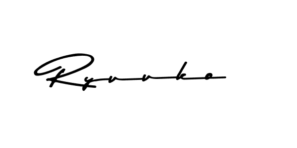 How to make Ryuuko name signature. Use Asem Kandis PERSONAL USE style for creating short signs online. This is the latest handwritten sign. Ryuuko signature style 9 images and pictures png