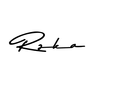 Design your own signature with our free online signature maker. With this signature software, you can create a handwritten (Asem Kandis PERSONAL USE) signature for name Rzka. Rzka signature style 9 images and pictures png