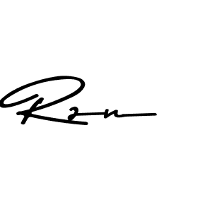 Also You can easily find your signature by using the search form. We will create Rzn name handwritten signature images for you free of cost using Asem Kandis PERSONAL USE sign style. Rzn signature style 9 images and pictures png