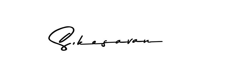 How to make S,kesavan signature? Asem Kandis PERSONAL USE is a professional autograph style. Create handwritten signature for S,kesavan name. S,kesavan signature style 9 images and pictures png