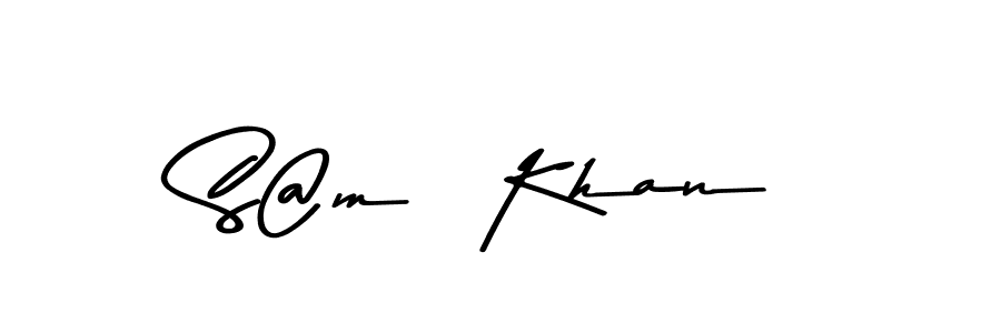 Use a signature maker to create a handwritten signature online. With this signature software, you can design (Asem Kandis PERSONAL USE) your own signature for name S@m! Khan. S@m! Khan signature style 9 images and pictures png