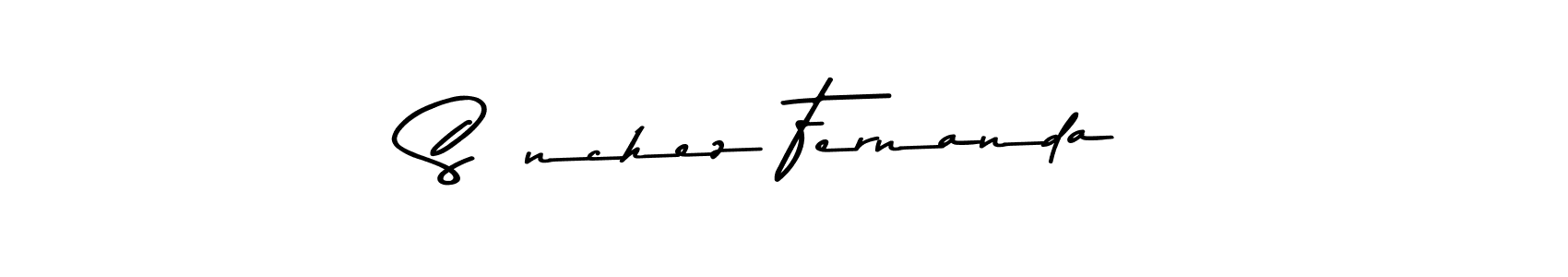 Make a short Sánchez Fernanda signature style. Manage your documents anywhere anytime using Asem Kandis PERSONAL USE. Create and add eSignatures, submit forms, share and send files easily. Sánchez Fernanda signature style 9 images and pictures png