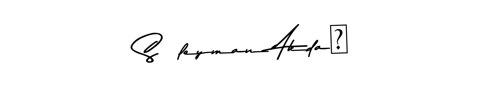 Make a beautiful signature design for name Süleyman Akdağ. With this signature (Asem Kandis PERSONAL USE) style, you can create a handwritten signature for free. Süleyman Akdağ signature style 9 images and pictures png