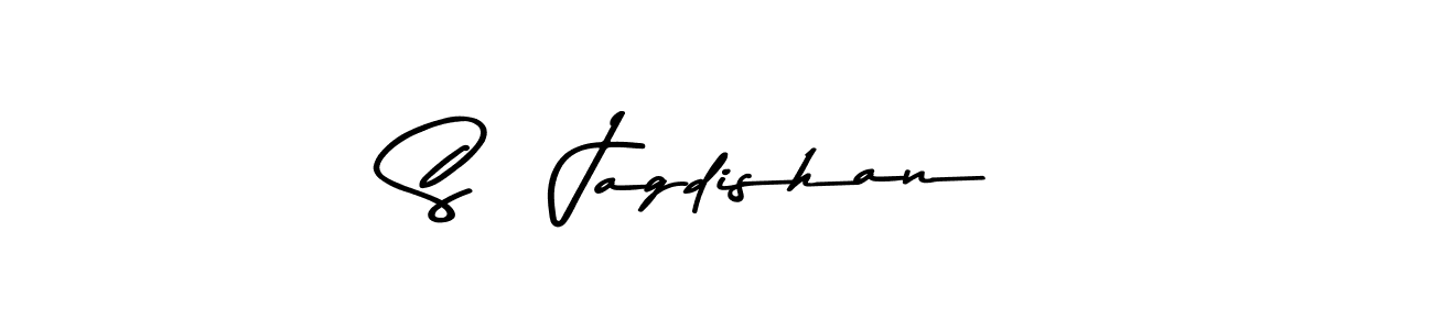 Design your own signature with our free online signature maker. With this signature software, you can create a handwritten (Asem Kandis PERSONAL USE) signature for name S   Jagdishan. S   Jagdishan signature style 9 images and pictures png