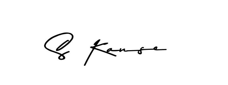 Create a beautiful signature design for name S  Kanse. With this signature (Asem Kandis PERSONAL USE) fonts, you can make a handwritten signature for free. S  Kanse signature style 9 images and pictures png