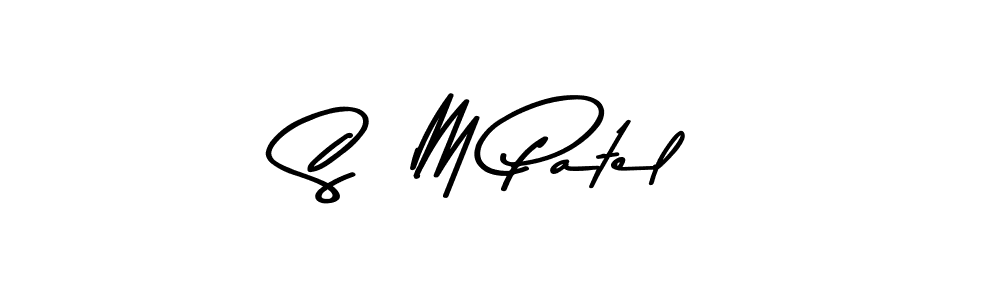 S  M Patel stylish signature style. Best Handwritten Sign (Asem Kandis PERSONAL USE) for my name. Handwritten Signature Collection Ideas for my name S  M Patel. S  M Patel signature style 9 images and pictures png