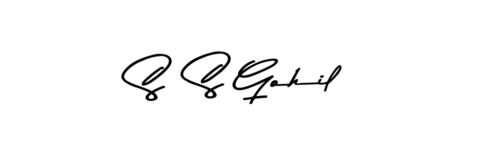 Make a beautiful signature design for name S  S Gohil. Use this online signature maker to create a handwritten signature for free. S  S Gohil signature style 9 images and pictures png