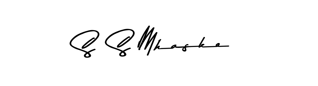 How to make S  S Mhaske signature? Asem Kandis PERSONAL USE is a professional autograph style. Create handwritten signature for S  S Mhaske name. S  S Mhaske signature style 9 images and pictures png