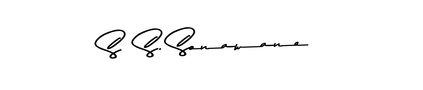 S  S. Sonawane stylish signature style. Best Handwritten Sign (Asem Kandis PERSONAL USE) for my name. Handwritten Signature Collection Ideas for my name S  S. Sonawane. S  S. Sonawane signature style 9 images and pictures png