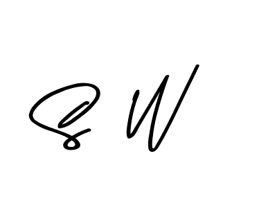 Use a signature maker to create a handwritten signature online. With this signature software, you can design (Asem Kandis PERSONAL USE) your own signature for name S  W. S  W signature style 9 images and pictures png