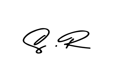 Make a beautiful signature design for name S . R. With this signature (Asem Kandis PERSONAL USE) style, you can create a handwritten signature for free. S . R signature style 9 images and pictures png