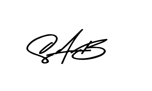 How to make S A B signature? Asem Kandis PERSONAL USE is a professional autograph style. Create handwritten signature for S A B name. S A B signature style 9 images and pictures png