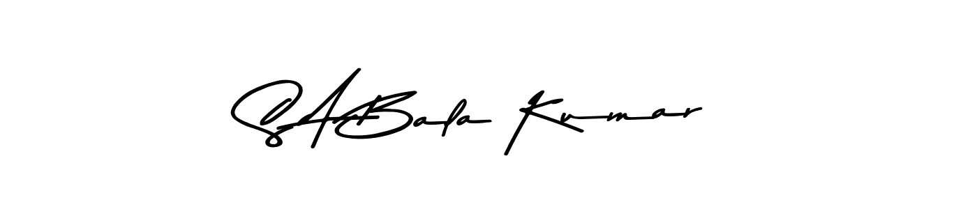 Also we have S A Bala Kumar name is the best signature style. Create professional handwritten signature collection using Asem Kandis PERSONAL USE autograph style. S A Bala Kumar signature style 9 images and pictures png
