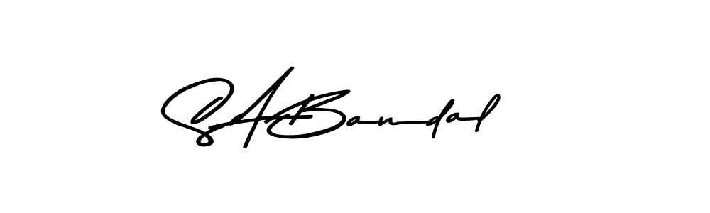 Asem Kandis PERSONAL USE is a professional signature style that is perfect for those who want to add a touch of class to their signature. It is also a great choice for those who want to make their signature more unique. Get S A Bandal name to fancy signature for free. S A Bandal signature style 9 images and pictures png