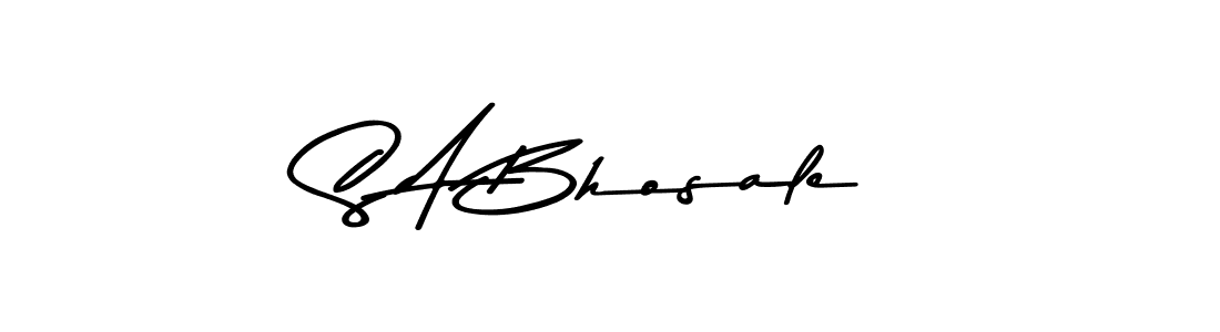 Design your own signature with our free online signature maker. With this signature software, you can create a handwritten (Asem Kandis PERSONAL USE) signature for name S A Bhosale. S A Bhosale signature style 9 images and pictures png