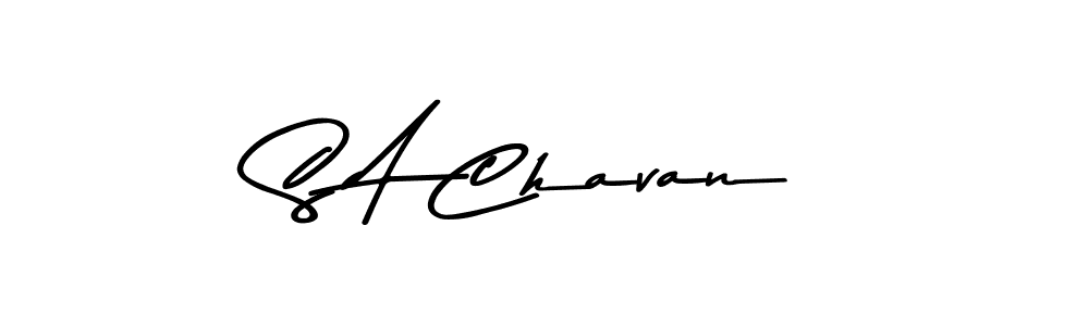 The best way (Asem Kandis PERSONAL USE) to make a short signature is to pick only two or three words in your name. The name S A Chavan include a total of six letters. For converting this name. S A Chavan signature style 9 images and pictures png