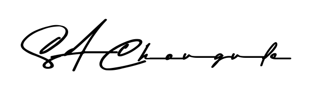 Generate high-definition signature styles for S A Chougule. The Asem Kandis PERSONAL USE typeface ensures crisp legibility and sophisticated design. S A Chougule signature style 9 images and pictures png