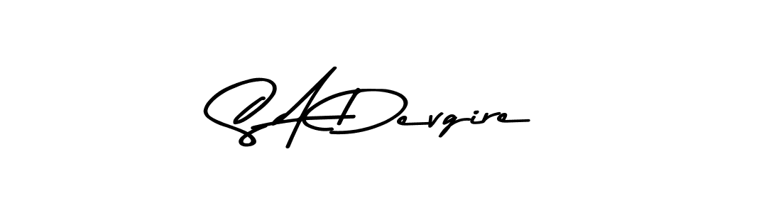 Also we have S A Devgire name is the best signature style. Create professional handwritten signature collection using Asem Kandis PERSONAL USE autograph style. S A Devgire signature style 9 images and pictures png