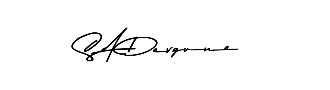 Here are the top 10 professional signature styles for the name S A Devgune. These are the best autograph styles you can use for your name. S A Devgune signature style 9 images and pictures png