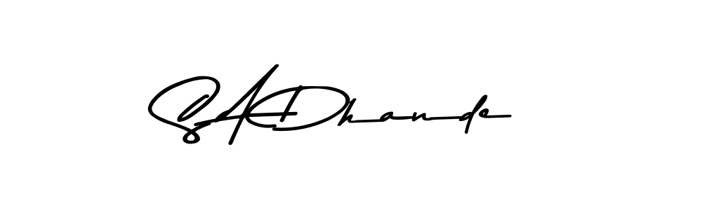 Once you've used our free online signature maker to create your best signature Asem Kandis PERSONAL USE style, it's time to enjoy all of the benefits that S A Dhande name signing documents. S A Dhande signature style 9 images and pictures png