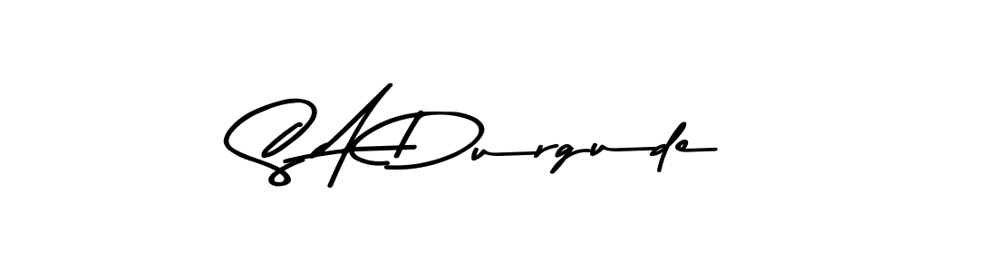 Design your own signature with our free online signature maker. With this signature software, you can create a handwritten (Asem Kandis PERSONAL USE) signature for name S A Durgude. S A Durgude signature style 9 images and pictures png