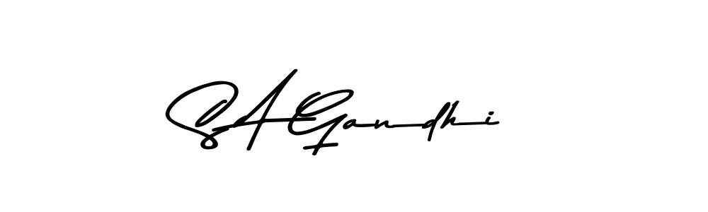 You should practise on your own different ways (Asem Kandis PERSONAL USE) to write your name (S A Gandhi) in signature. don't let someone else do it for you. S A Gandhi signature style 9 images and pictures png