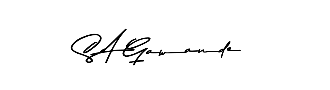 Make a short S A Gawande signature style. Manage your documents anywhere anytime using Asem Kandis PERSONAL USE. Create and add eSignatures, submit forms, share and send files easily. S A Gawande signature style 9 images and pictures png