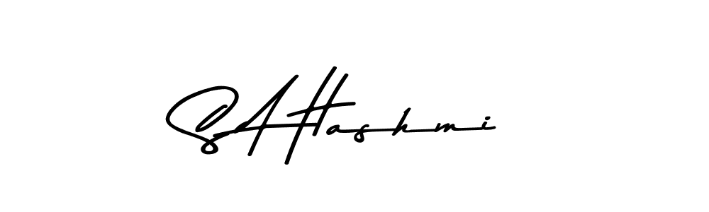 S A Hashmi stylish signature style. Best Handwritten Sign (Asem Kandis PERSONAL USE) for my name. Handwritten Signature Collection Ideas for my name S A Hashmi. S A Hashmi signature style 9 images and pictures png