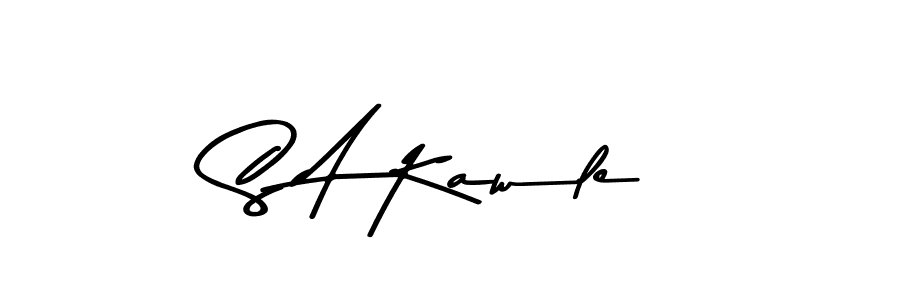 S A Kawle stylish signature style. Best Handwritten Sign (Asem Kandis PERSONAL USE) for my name. Handwritten Signature Collection Ideas for my name S A Kawle. S A Kawle signature style 9 images and pictures png