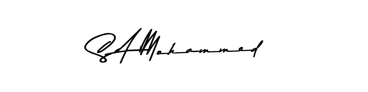 Asem Kandis PERSONAL USE is a professional signature style that is perfect for those who want to add a touch of class to their signature. It is also a great choice for those who want to make their signature more unique. Get S A Mohammed name to fancy signature for free. S A Mohammed signature style 9 images and pictures png