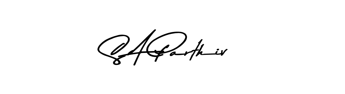 The best way (Asem Kandis PERSONAL USE) to make a short signature is to pick only two or three words in your name. The name S A Parthiv include a total of six letters. For converting this name. S A Parthiv signature style 9 images and pictures png