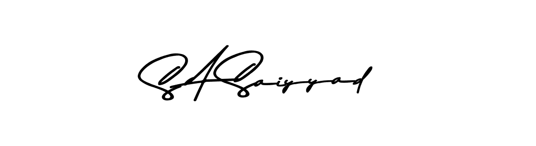 Design your own signature with our free online signature maker. With this signature software, you can create a handwritten (Asem Kandis PERSONAL USE) signature for name S A Saiyyad. S A Saiyyad signature style 9 images and pictures png