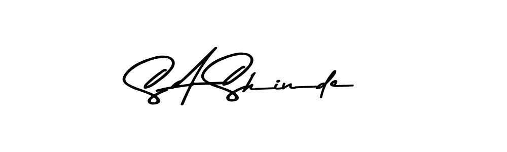 Also You can easily find your signature by using the search form. We will create S A Shinde name handwritten signature images for you free of cost using Asem Kandis PERSONAL USE sign style. S A Shinde signature style 9 images and pictures png