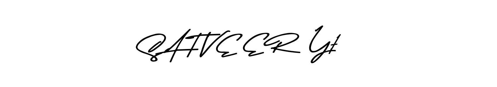 S A T V E E R  Yt stylish signature style. Best Handwritten Sign (Asem Kandis PERSONAL USE) for my name. Handwritten Signature Collection Ideas for my name S A T V E E R  Yt. S A T V E E R  Yt signature style 9 images and pictures png