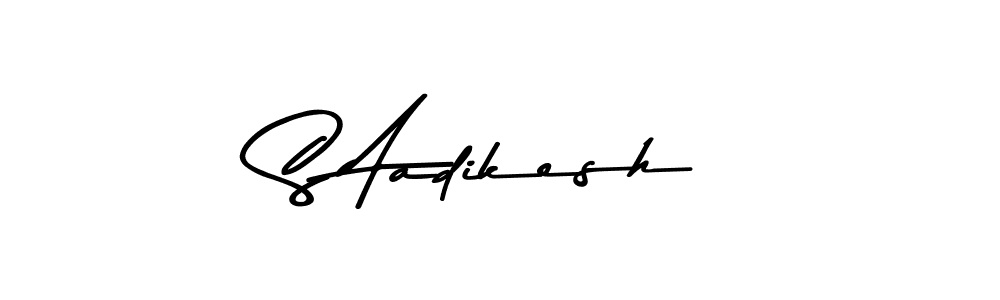 Design your own signature with our free online signature maker. With this signature software, you can create a handwritten (Asem Kandis PERSONAL USE) signature for name S Aadikesh. S Aadikesh signature style 9 images and pictures png