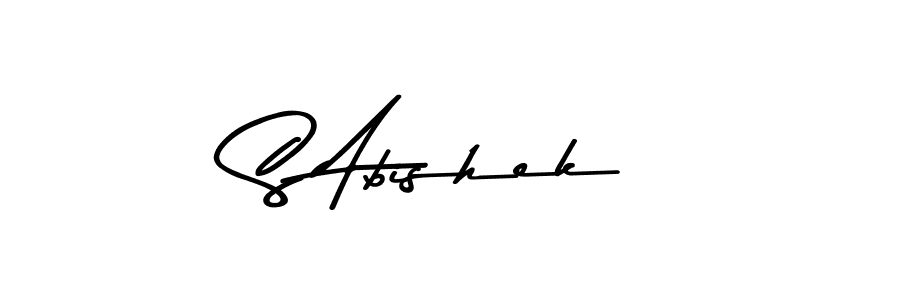 S Abishek stylish signature style. Best Handwritten Sign (Asem Kandis PERSONAL USE) for my name. Handwritten Signature Collection Ideas for my name S Abishek. S Abishek signature style 9 images and pictures png